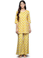 Libas Womens Printed Cotton Night Suit Set For Women