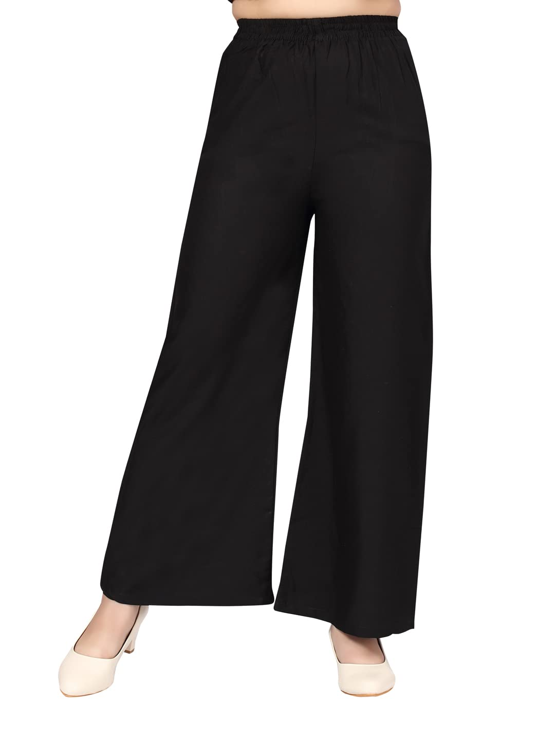 Aarika Girls High Rise Regular Casual Pants (PL-101_Black_36)
