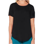Skechers Gowalk Women's Short Sleeve Tunic Tee (as1, Alpha, l, Regular, Regular, Black, Large)