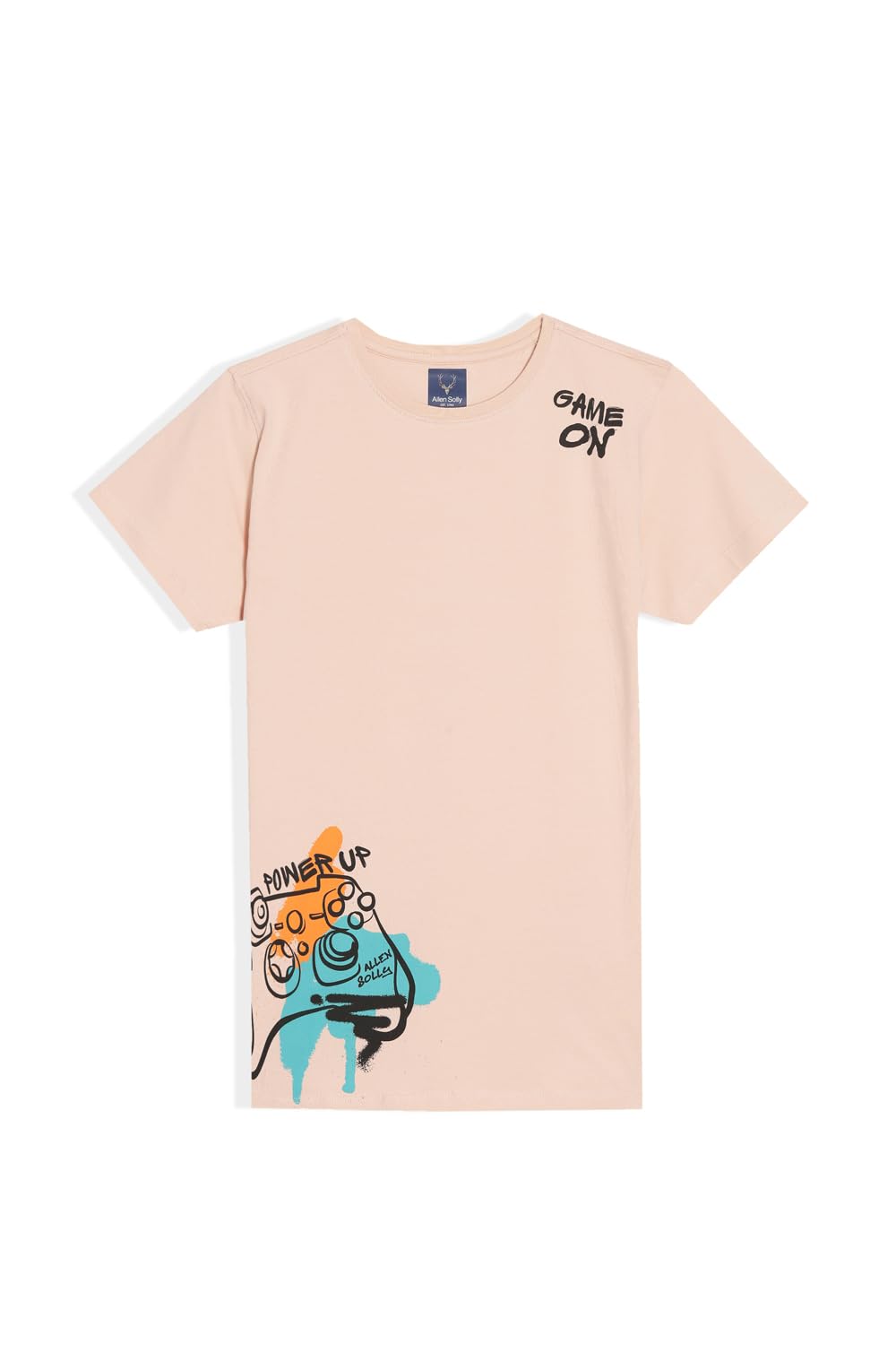 Allen Solly Boys Regular Fit Printed Graphic Casual Cotton T-Shirt