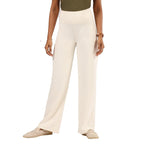 BlissClub Ultimate Wide Lite for Women Above 55 ft Tall | High Waist Trousers and Formal Pants for Office wear | Comfortable fi