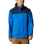 Columbia Men's Glennaker Lake Rain Jacket, Blue Jay/Columbia Navy, Large
