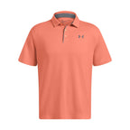Under Armour Men's Tech Golf Polo, (897) Flare Orange/Pitch Gray/Halo Gray, XX-Large