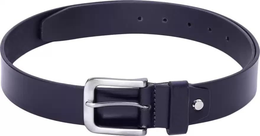 Men Blue Genuine Leather Belt ()_168 30
