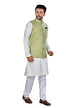 Be Active MenS Solid Linen Blend Kurta Pyjama 3 Piece Set || Men Kurta Pajama With Modi Jacket || Kurta Pajama Nehru Jacket For