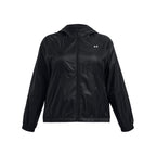 Under Armour Women's Sport Windbreaker Jacket, (001) Black / / White, X-Large