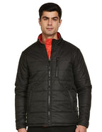 FYLTR Mens Lightweight Winter Puffer Jacket with Contrast Piping Detail - Stand Collar | Full Zipper | Side Pockets | Ribbed He