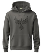ADRO Hoodies for Men | Printed Hoodie for Men | Cotton Hoodie | Mens Hoodies | Sweatshirt for Men | Hooded Hoodie|H24-BIRD-SG-XL