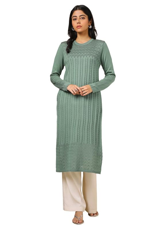 Soch Women Acrylic Crochet Winter Kurta