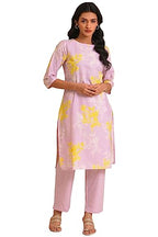 W For Woman Women'S Cotton Kurta & Slim Pant (23Fews19416-121129_Lilac