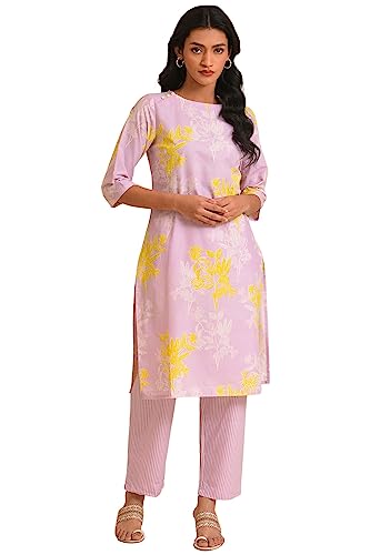 W For Woman Women'S Cotton Kurta & Slim Pant (23Fews19416-121129_Lilac