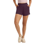 BlissClub Groove-in Cotton Shorts | Cotton Shorts | Side Pockets | Stretchy |Curved Hem