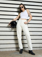 High Star WomenS Classic Jeans (Hswjns2409_Off White