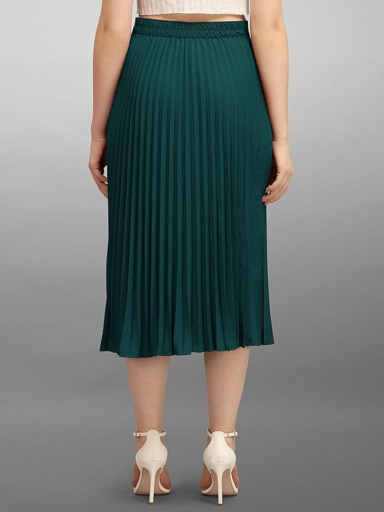 Kzully | Chic Midi Skirts Elegant Ensembles For Women & Girls Green