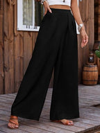 TOPLOT Trouser for Women || Loose Fit High-Waist Korean Pants || Formal Trouser for Woman || (Relaxed Fit || Casual) (Pleated-Pa