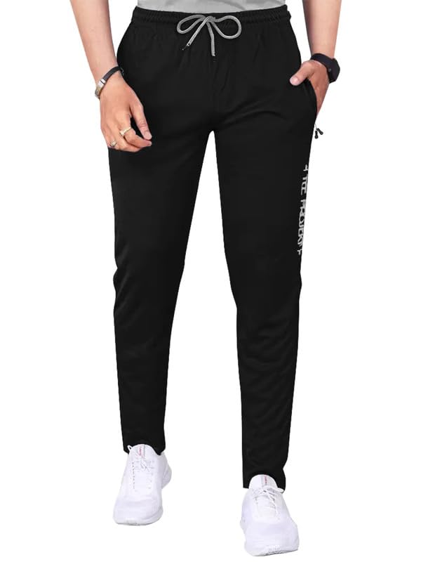 Tee Projekt Lycra Soild with Pocket Track Pant for Men Suitable Jogger Gym Wear, Dancing, Running, Yoga |Fit Type: Regular Fit, 
