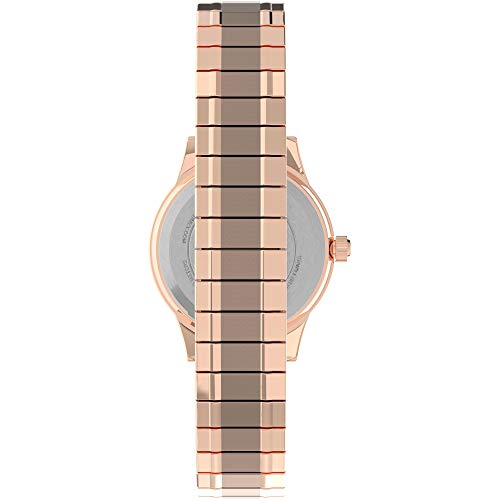 Timex Women's TW2U09100 Classic 28mm Rose Gold-Tone Stainless Steel Expansion Band Watch