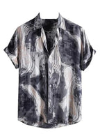Leriya Fashion Mens Rayon Man Casual Shirt Regular Fit Western (LF-MS-6059_Grey_S)