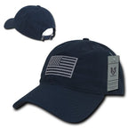 Relaxed Ripstop Cap, USA Flag, Navy