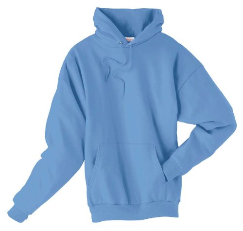 Hanes Unisex EcoSmart 50/50 Pullover Hooded Sweatshirt S Carolina Blue