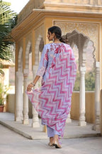 Anni Designer Organza Women Kurta Pant With Dupatta