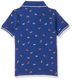 T2F Boys Cotton Regular Fit T-Shirt Royal Blue