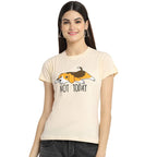 Preneum Womens Cotton Regular Fit Latest Graphic Stylish Printed Short Sleeves Casual T-Shirt || Latest Trendy & Styles (Pack 4