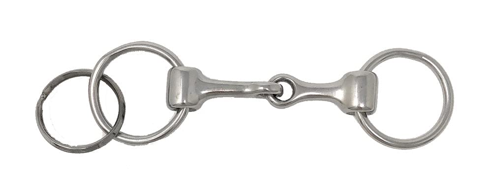 Horse Bit Key Chain Western Novelty Equine Gift Racing Dee Snaffle