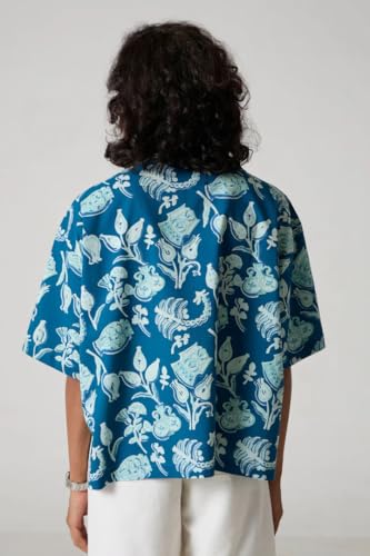 Leriya Fashion Solid Regular Fit Shirt For Women (Lf-W1686_Blue