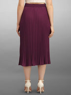 Kzully | Chic Midi Skirts Elegant Ensembles For Women & Girls Purple