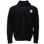 Cummins Unisex Fleece Full Zip Hoodie 100 Percent Cotton Sweatshirt Black 2XL CMN5011