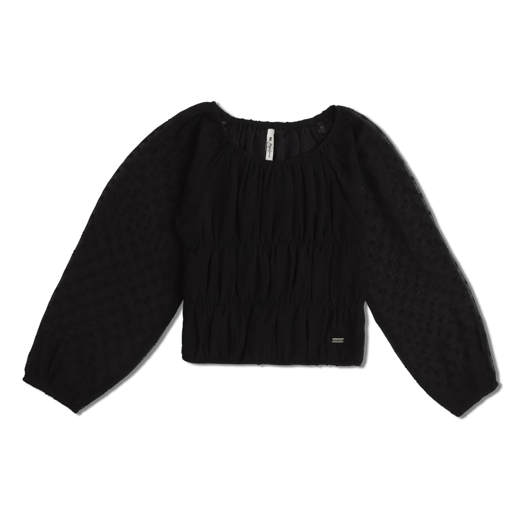 Pepe Jeans GirlS Regular Fit T-Shirt (Pg301637_Black