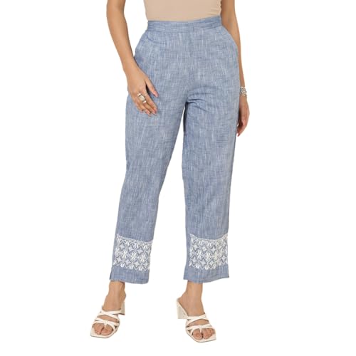 Fabindia WomenS Relaxed Casual Pants (20052927_Grey