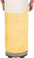 Prakasam Cotton Mens Multi Colour Thalapathi Stripes Border(1.28X2.00Mtrs) Solid Men Dhoti