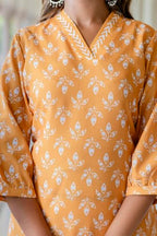 Lookmark Women'S Latest Printed Cotton Blend Straight Kurta And Afghani Pant Set Perfect For Casual And Office Wear (Az-Lm-P3-Ks