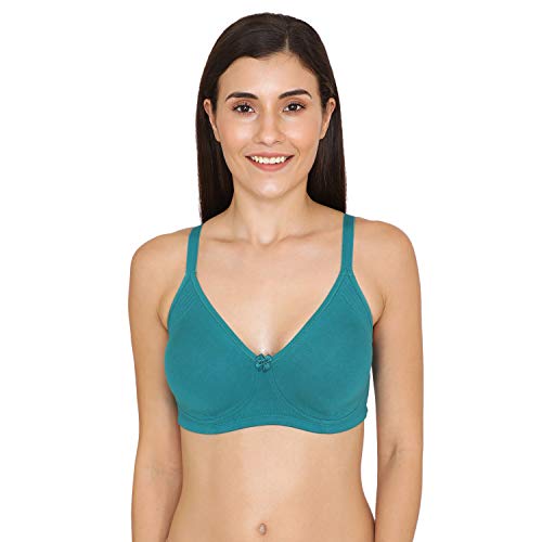 Rosaline by Zivame Womens Wirefree Bra (RO00ROAP010BLUE0034C_Blue_34C)