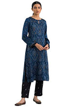 W For Woman Women'S Rayon Paisley Regular Fashion Vest (22Juf11548-910466_Blue