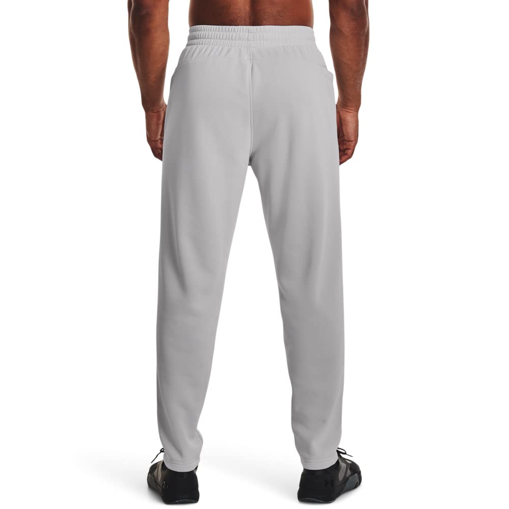Under Armour Mens ArmourFleece Straight Leg Pant, (014) Halo Gray / / Black, Small