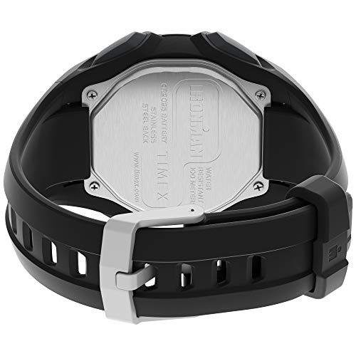 Timex Men's IRONMAN Classic 30 Oversized 43mm Resin Strap Watch - Black Case & Top Ring with Black Resin Strap