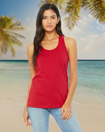 Ladies Jersey Racerback Tank - WHITE - S(D0102H7KEL8)