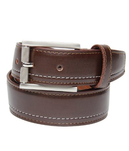 Walletsnbags Formal Trouser Belt  Texas (B 39_Brown_38) 38