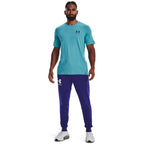 Under Armour Men's Sportstyle Left Chest Short-Sleeve T-Shirt, (433) Glacier Blue/Black/Black, X-Large