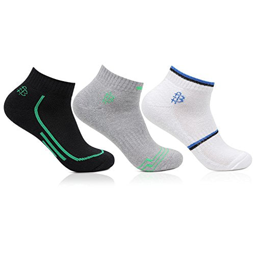 Bonjour MenS Multicolour Sports Secret Length 3 Pair Socks_Bro7006S-Po3