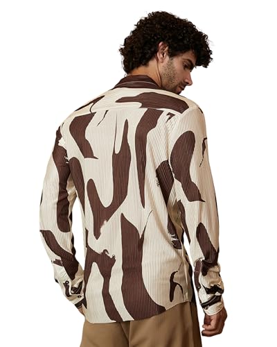 I Enterprise Mens Spread Collar Long Sleeve Multicolor Solid Regular Shirt Slim Fit Office Wear ShirtS For Men | Textured Long