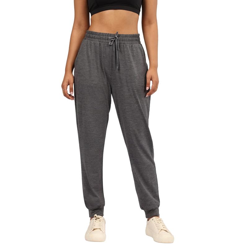 BlissClub AirMelt Joggers | Cuffed Bottom Hem | Classic Joggers Design | Adjustable Drawcord | 2 Roomy Pockets | Cool-to-Touch F