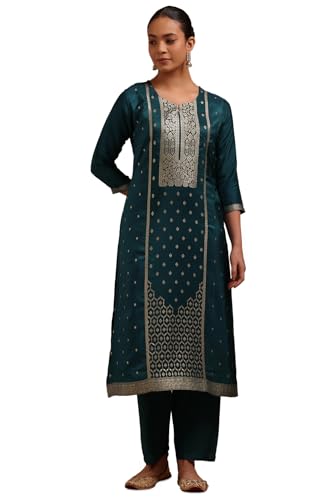 Soch Women Russian Silk with Zari Woven Kurta Set