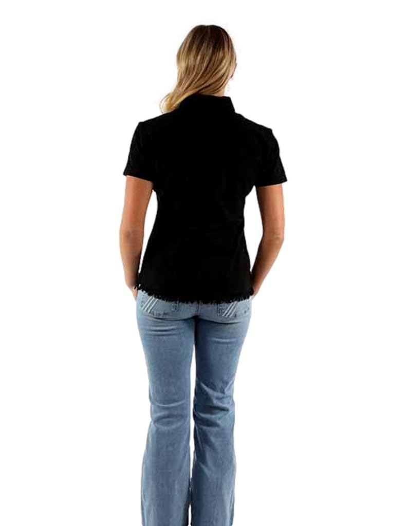 SHORT SLEEVE EMB. BLOUSE