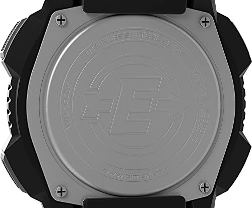 Timex Men's T49977 Expedition Base Shock Black/Red Resin Watch
