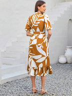 GRECIILOOKS Rayon Fit and Flare Below The Knee One Piece Maxi Bodycon Dresses Midi Dress for Women (GL-WD1214_Yellow