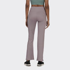 BlissClub Womens Regular Work Utility Pants (Ribbed Flare Georgina Grey Tall-Above 5.5